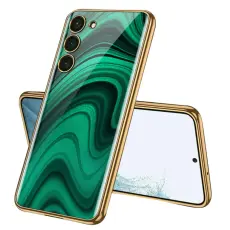 GKK GKK Galaxy S24 Skal H&auml;rdat Glas Electroplate Peaco