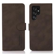 KHAZNEH KHAZNEH Samsung Galaxy S23 Ultra Fodral L&auml;der Brun