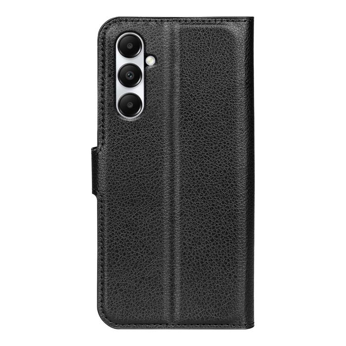 Bild 6,  Samsung Galaxy A05s 4G Fodral Litchi Läder Svart