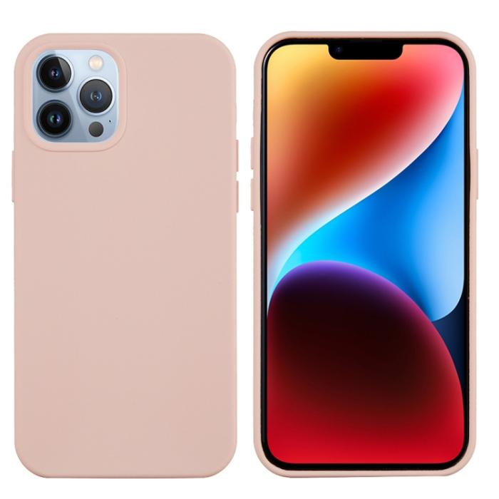 Bild 2,  iPhone 15 Pro Skal Silikon Sand Pink