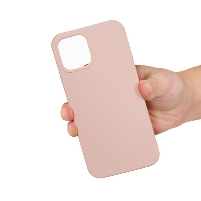 Bild 4,  iPhone 15 Pro Skal Silikon Sand Pink