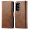 LC.IMEEKE LC.IMEEKE Galaxy Z Fold 5 Fodral RFID Läder Brun