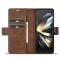 LC.IMEEKE LC.IMEEKE Galaxy Z Fold 5 Fodral RFID Läder Brun