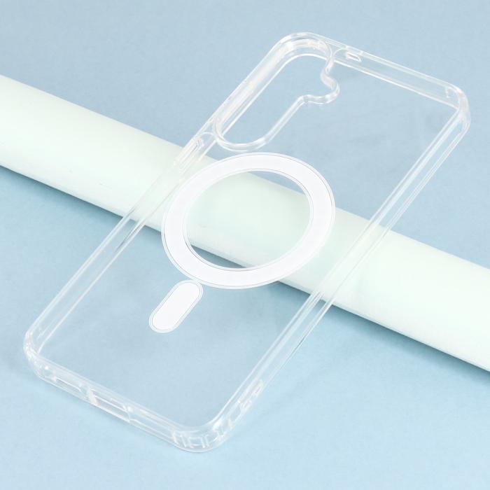 Bild 6,  Samsung Galaxy S25 Plus Skal MagSafe TPU / Akryl Transparent