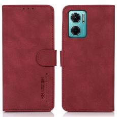 KHAZNEH KHAZNEH Xiaomi Redmi 10 5G Fodral Retro L&auml;der R&ouml;d