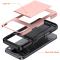  iPhone 17 Pro Skal Hybrid Med Kortfack Rosa