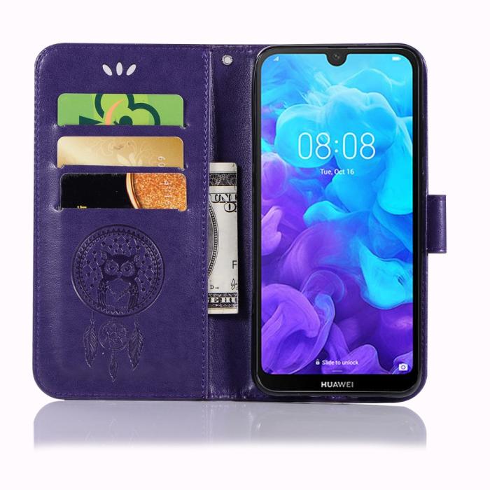Bild 4,  Huawei Y5 (2019) - Dreamcatcher Plånboksfodral - Lila