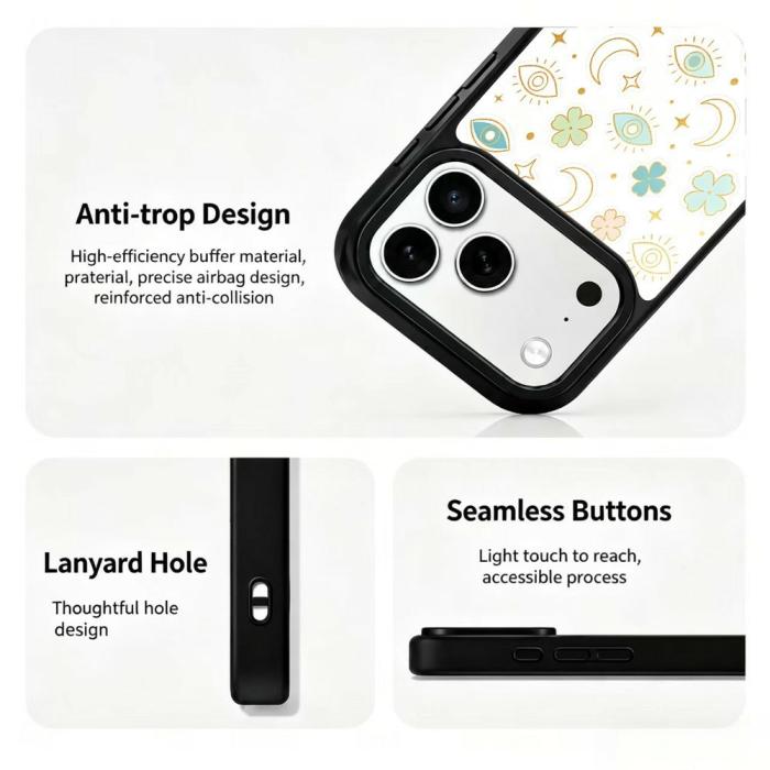 Bild 3,  iPhone 18 Pro / 17 Pro Skal MagSafe UV-Mönster Månar
