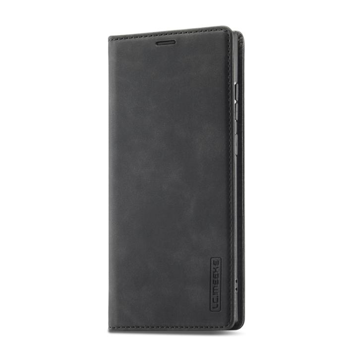 Bild 2, LC.IMEEKE LC.IMEEKE Samsung Galaxy S22 Fodral Flip Retro Läder Svart
