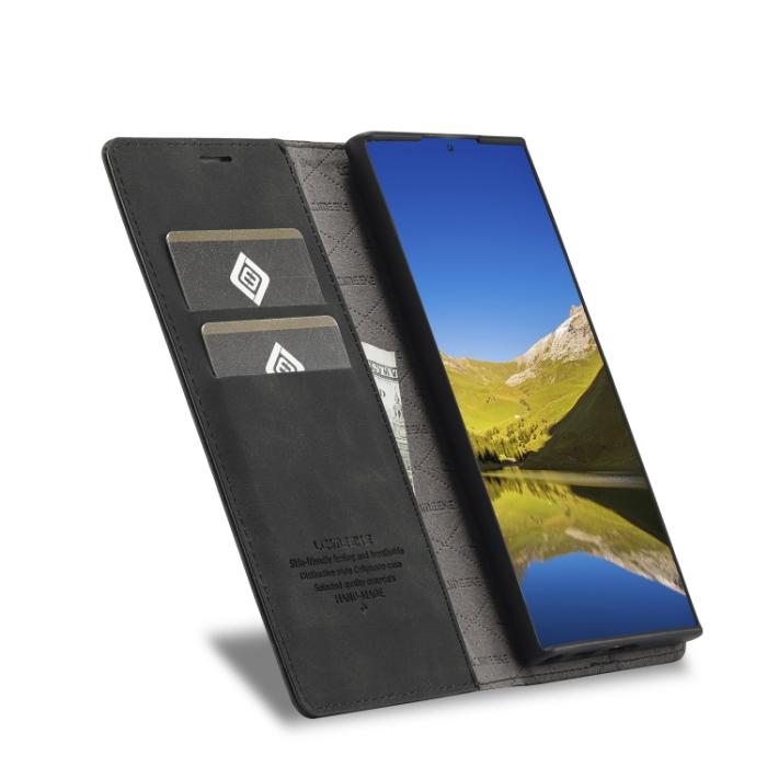 Bild 4, LC.IMEEKE LC.IMEEKE Samsung Galaxy S22 Fodral Flip Retro Läder Svart
