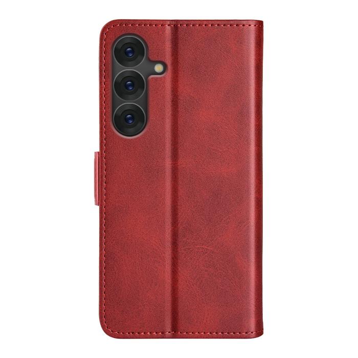 Bild 6,  Samsung Galaxy S25 Fodral Läder Röd
