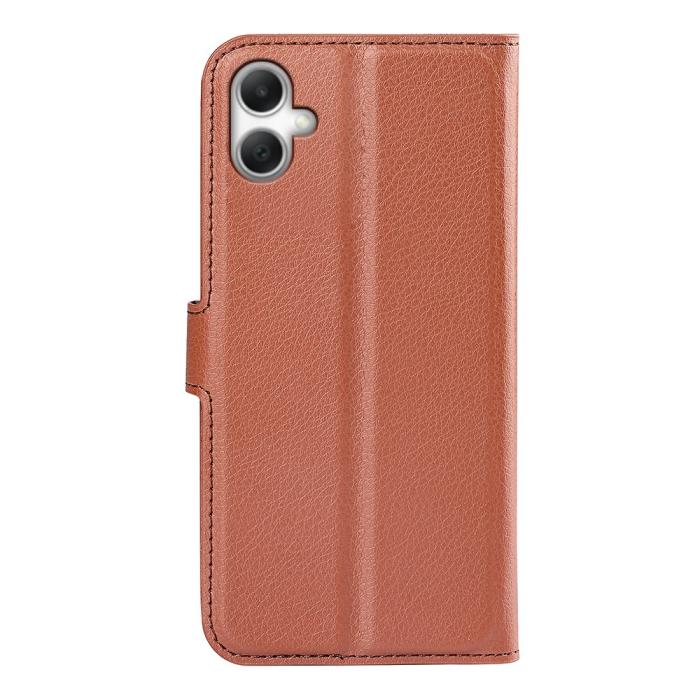 Bild 3,  Samsung Galaxy A07 Fodral Litchi Läder Brun