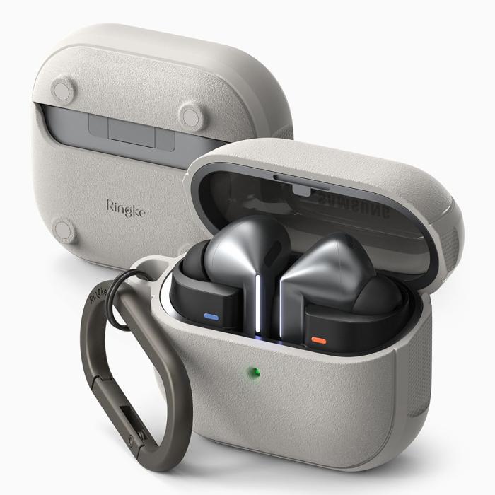 Bild 2, Ringke Ringke Galaxy Buds 3 / 3 Pro Skal MagSafe Onyx Warm Grey