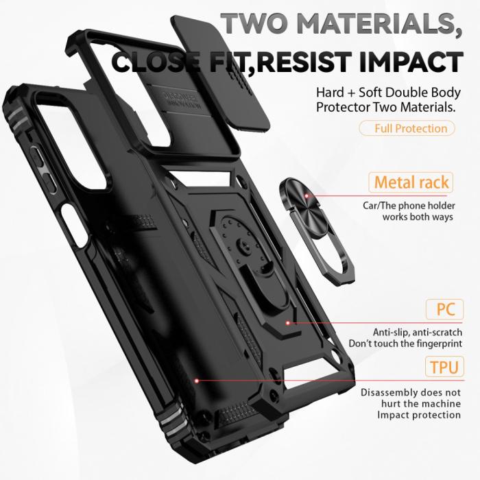Bild 4,  Samsung Galaxy A35 5G Skal CamShield Ring Svart