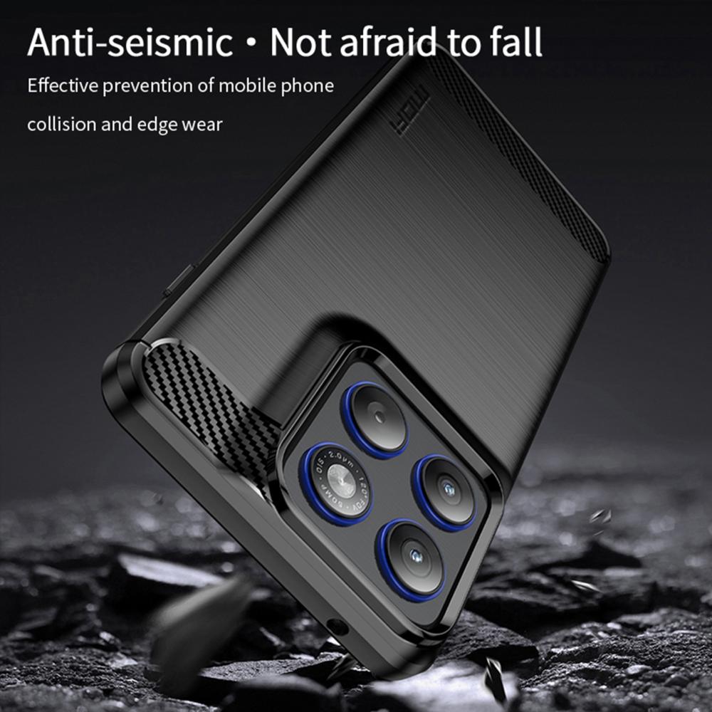 MOFI MOFI Motorola Edge 70 Skal Borstad Stål Textur Blå