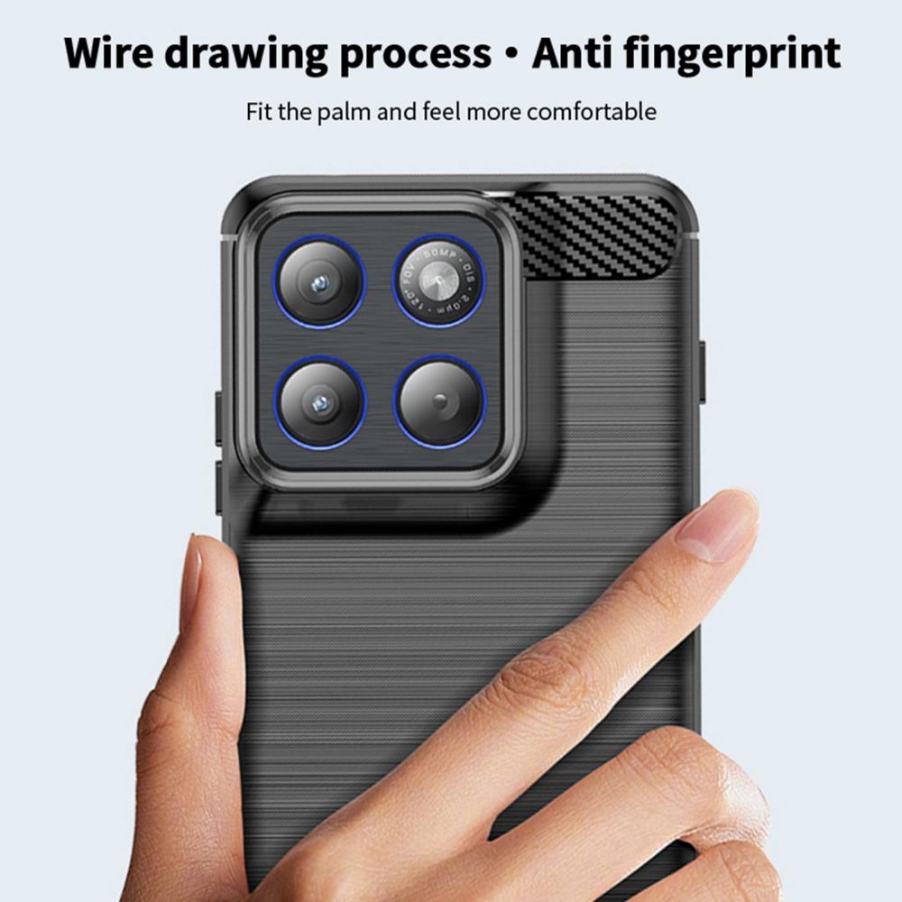 MOFI MOFI Motorola Edge 70 Skal Borstad Stål Textur Blå