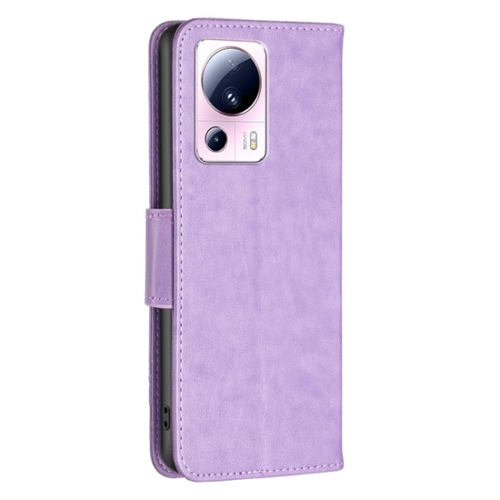 Bild 3,  Xiaomi 13 Lite 5G Fodral Med Fjäril Tryck Lila