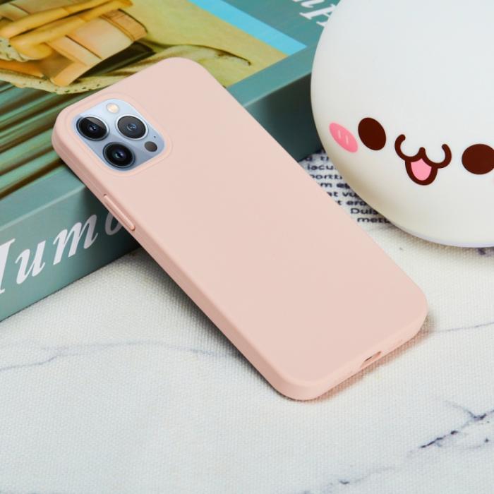 Bild 6,  iPhone 15 Pro Skal Silikon Sand Pink