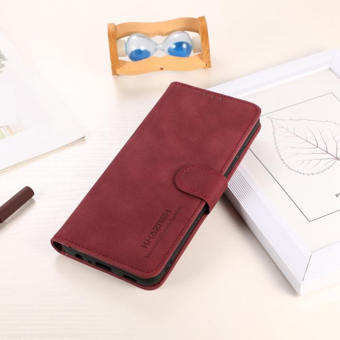 Bild 5, KHAZNEH KHAZNEH Xiaomi Redmi 10 5G Fodral Retro Läder Röd