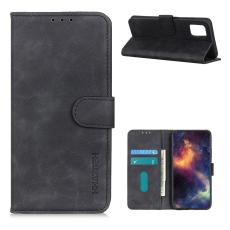 KHAZNEH Samsung Galaxy A72 - KHAZNEH Retro L&auml;der Fodral - Svart
