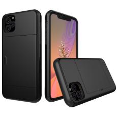  iPhone 11 - Hybrid Skal med kortfack - Svart