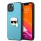 Karl Lagerfeld Karl Lagerfeld iPhone 13 Skal PU Läder Karl Head Blå