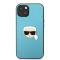 Karl Lagerfeld Karl Lagerfeld iPhone 13 Skal PU Läder Karl Head Blå