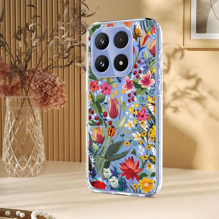Bild 4,  Xiaomi 17 Skal TPU Blommor Liljor