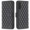  Samsung Galaxy A34 5G Fodral Diamond Läder Svart