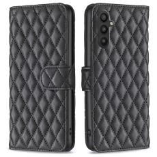  Samsung Galaxy A34 5G Fodral Diamond L&auml;der Svart