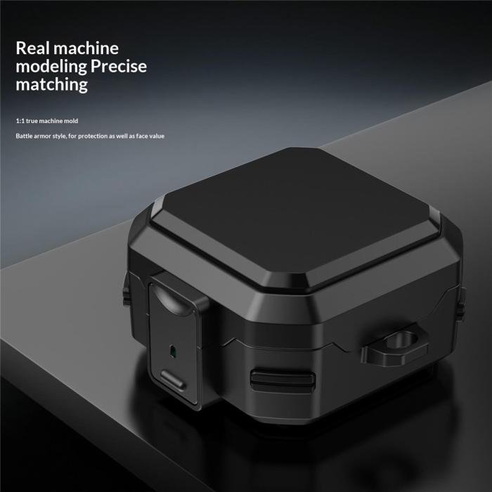 Bild 6,  Samsung Galaxy Buds 4/4 Pro Skal Shockproof Hybrid Svart