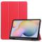  Samsung Galaxy Tab S7 / Tab S8 Fodral Tri-Fold Pennhållare Röd