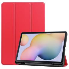  Samsung Galaxy Tab S7 / Tab S8 Fodral Tri-Fold Pennh&aring;llare R&ouml;d