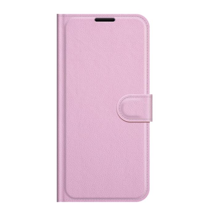 Bild 2,  Nokia G10 / G20 Fodral Litchi Läder Ljus Rosa