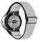  Google Pixel Watch / Watch 2 Justerbart Nylon Armband Svart/Vit
