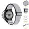  Google Pixel Watch / Watch 2 Justerbart Nylon Armband Svart/Vit