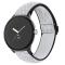  Google Pixel Watch / Watch 2 Justerbart Nylon Armband Svart/Vit