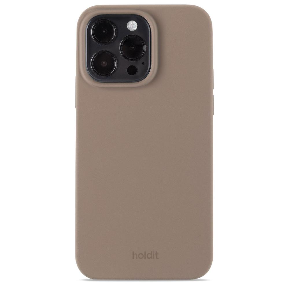 holdit holdit iPhone 15 Pro Max Mobilskal Silikon Mocha Brown