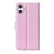  Samsung Galaxy A07 Fodral Litchi Läder Ljus Rosa