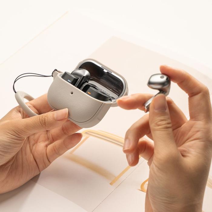 Bild 3, Ringke Ringke Galaxy Buds 3 / 3 Pro Skal MagSafe Onyx Warm Grey