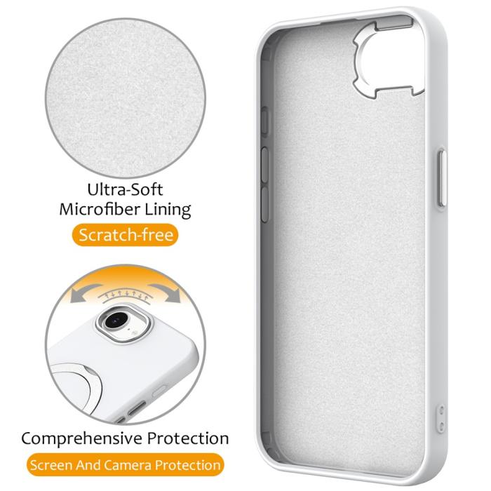 Bild 3,  iPhone 17e / 16e Skal MagSafe Kickstand Hybrid Vit