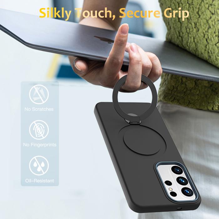Bild 2,  Samsung Galaxy S26 Ultra Skal MagSafe Kickstand Hybrid Svart