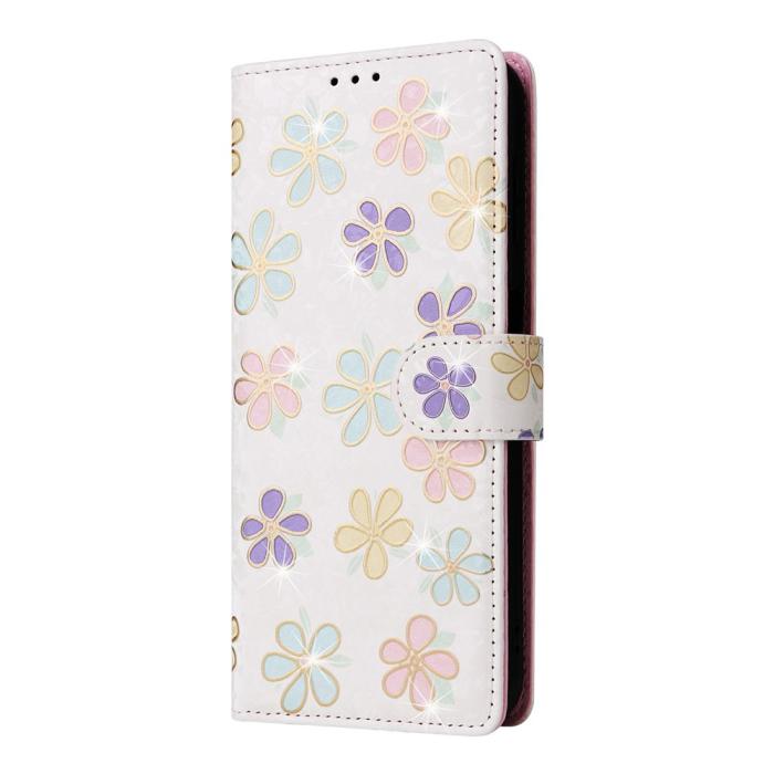 Bild 6,  Samsung Galaxy A37 5G Fodral RFID Läder Färgglada Blommor