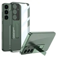 GKK GKK Galaxy S24 Plus Skal Hybrid Kickstand M&ouml;rk Gr&ouml;n