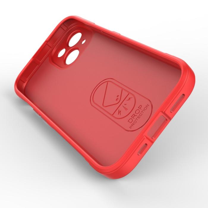 Bild 2,  iPhone 15 Plus Skal Magic Shield Röd