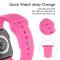 ColorPop Apple Watch 42/44/45/46/49 mm Silikon Armband (S/M) Hot Pink