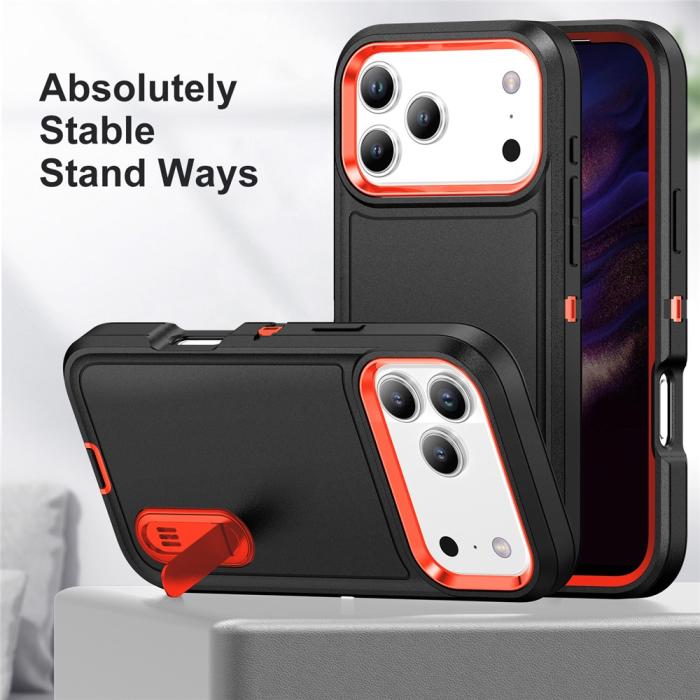 Bild 3,  iPhone 17 Pro Max Skal Extreme Shockproof Hybrid Svart / Orange