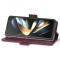 LC.IMEEKE LC.IMEEKE Galaxy Z Fold 5 Fodral RFID Läder Röd