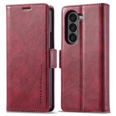 LC.IMEEKE LC.IMEEKE Galaxy Z Fold 5 Fodral RFID L&auml;der R&ouml;d