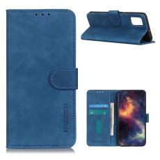 KHAZNEH Samsung Galaxy A72 - KHAZNEH Retro L&auml;der Fodral - Bl&aring;